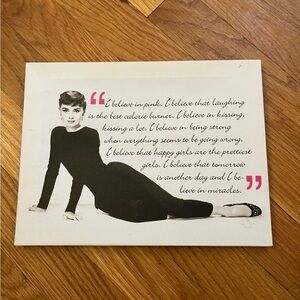 Black and White Audrey Hepburn Canvas Art